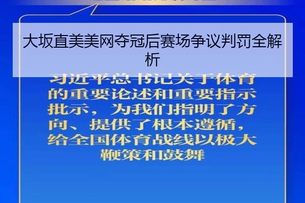 大坂直美美网夺冠后赛场争议判罚全解析